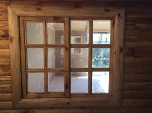 Log Unit Window with Finishing